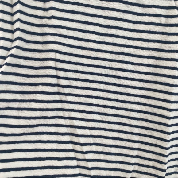J. Crew Black & White Striped Fitted Painter Tee 100% Cotton - Picture 6 of 8